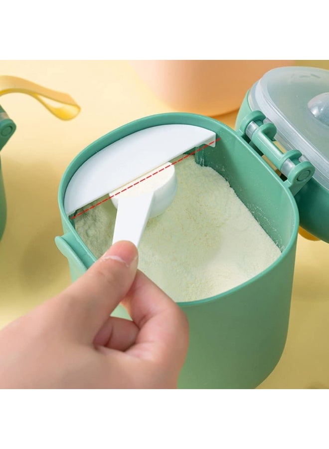 CLENEA Formula Dispenser with Scoop, Dinosaur Formula Container Portable Milk Powder Storage Box with Handle Fruit Snack Food Holder for Travel Outdoor (L) - Image 5